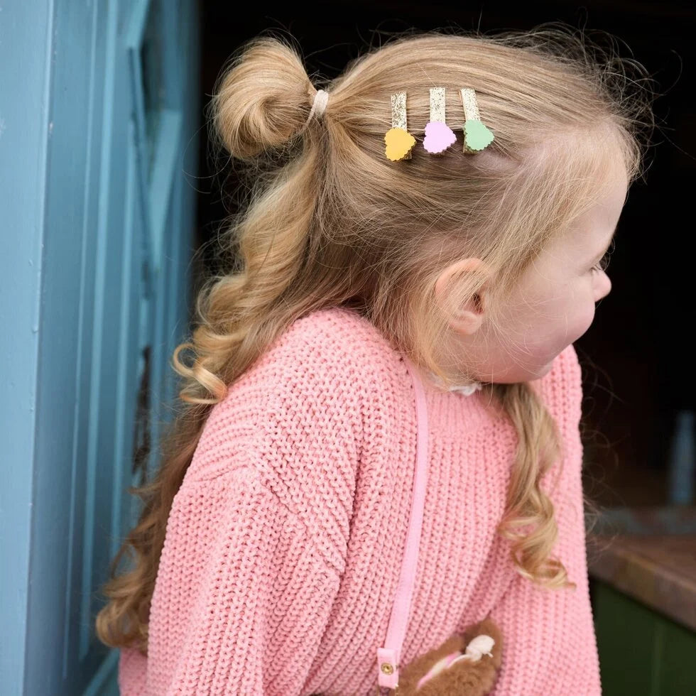 Scallop Heart Mini Clip Set