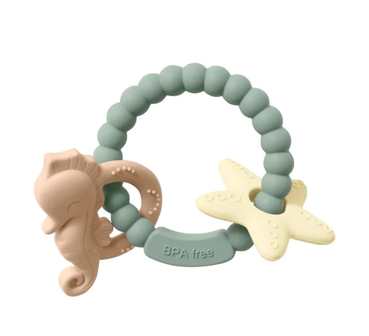 Seahorse Teething ring - Seafoam