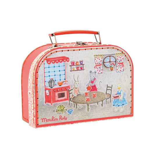 Moulin Roty - Suitcase - Tea Party Ceramic Set The Big Family