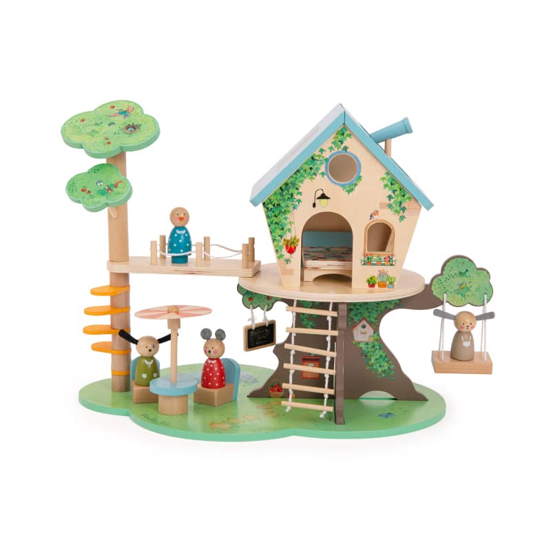 Moulin Roty - Wooden Tree House The Big Family