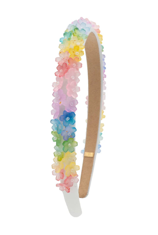 Full Flower Charm Thin Headband