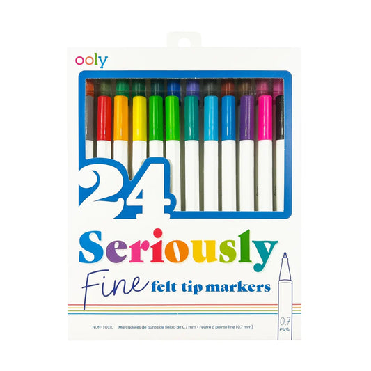Seriously Fine Felt Tip Markers (Set of 24)