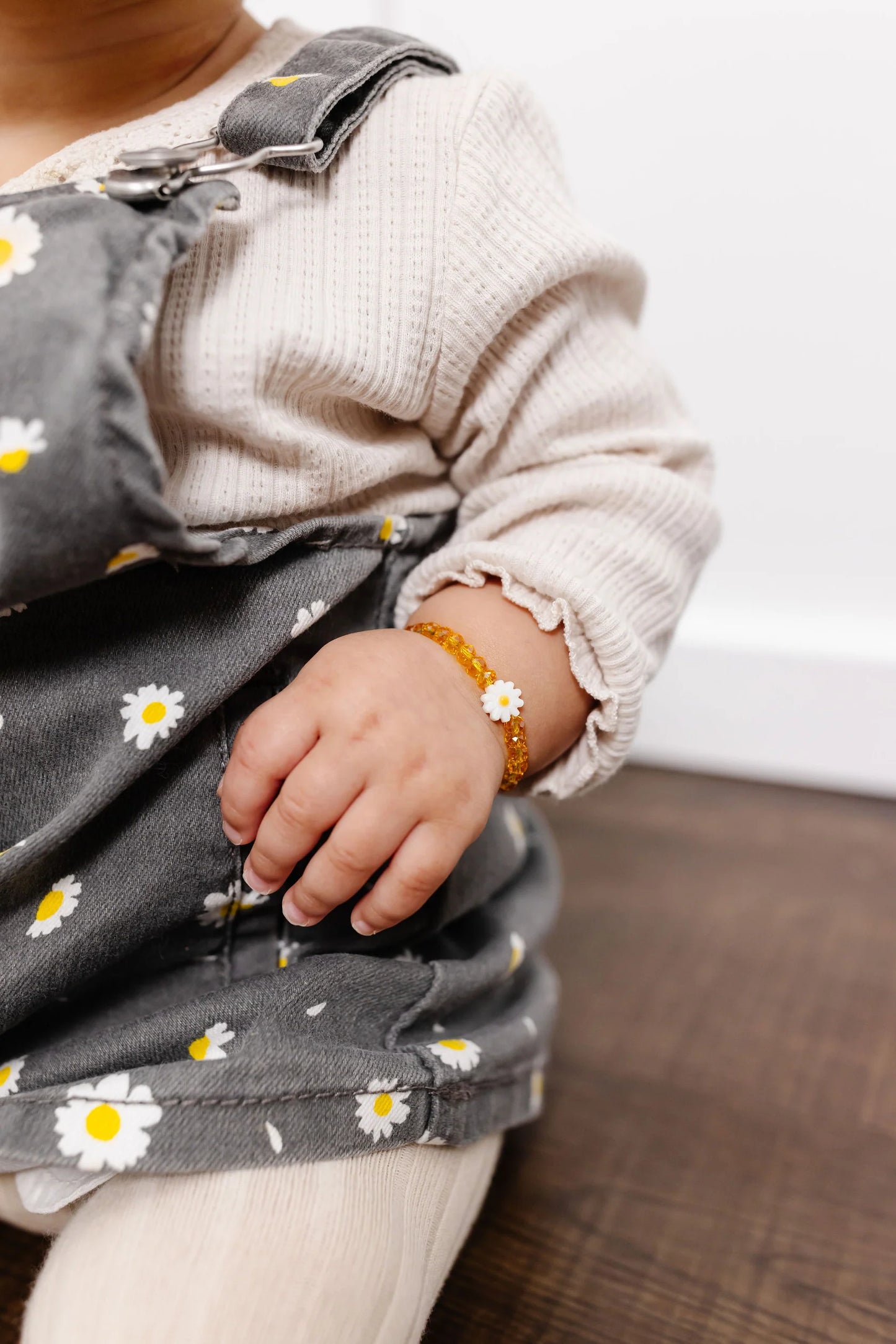 Daisy Baby Bracelet - 5.5" Gold Filled - Goldenrod