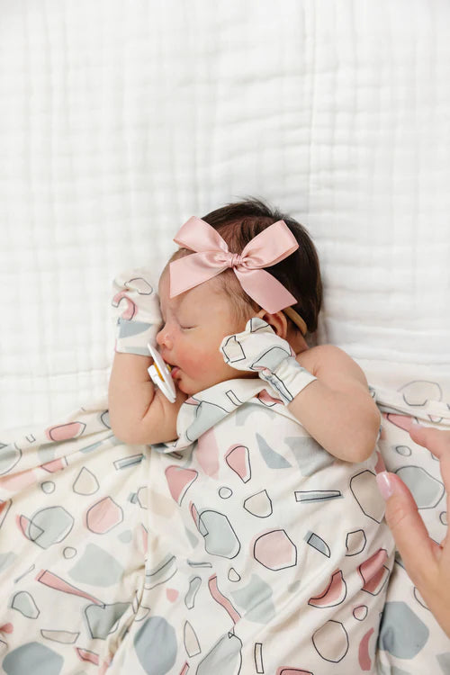 Satin Bow - French Pink Headband - Large