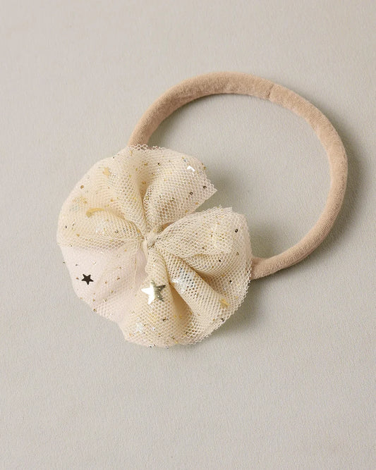 Flutter Tulle Headband - Champagne