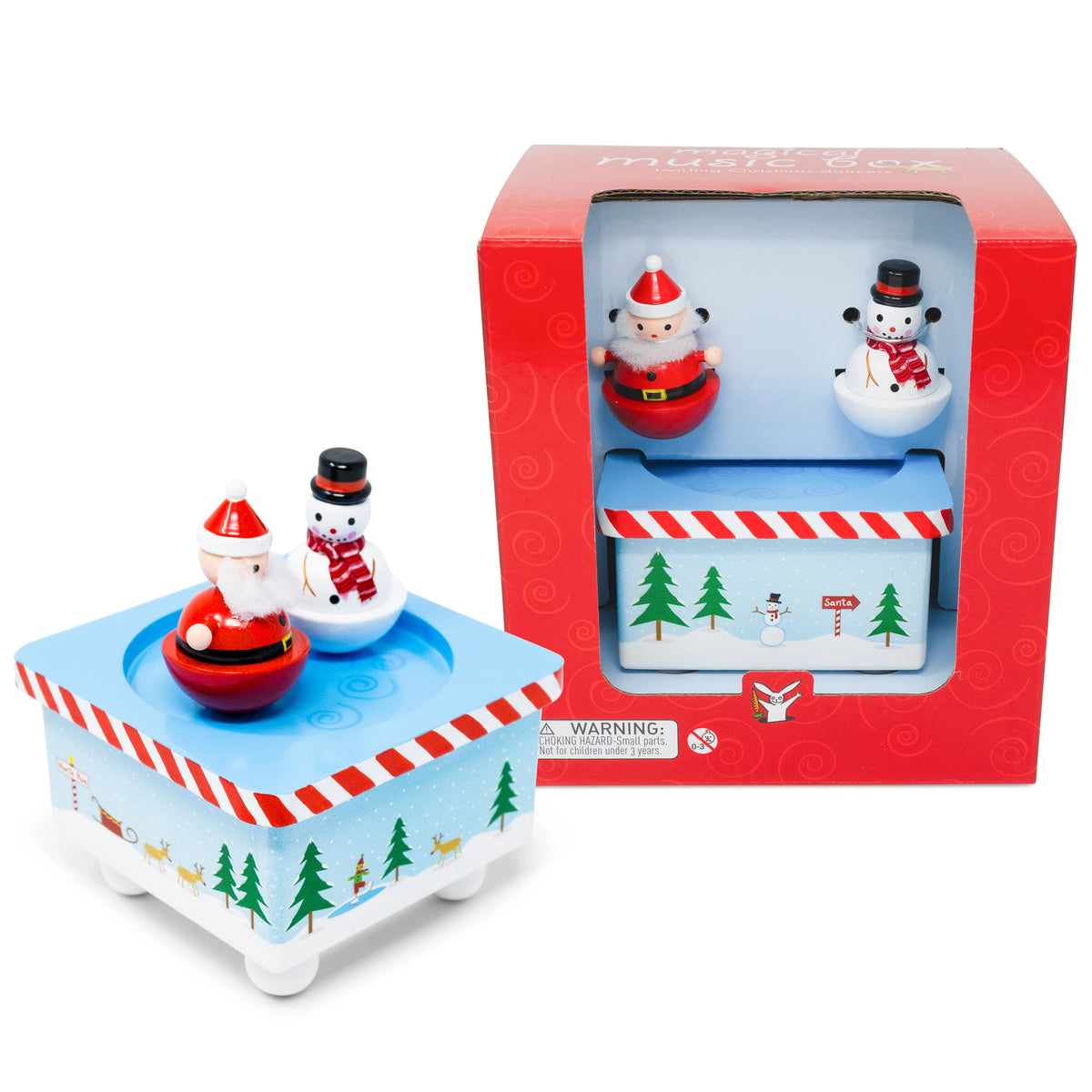 Music Box: Dancing Santa & Snowman