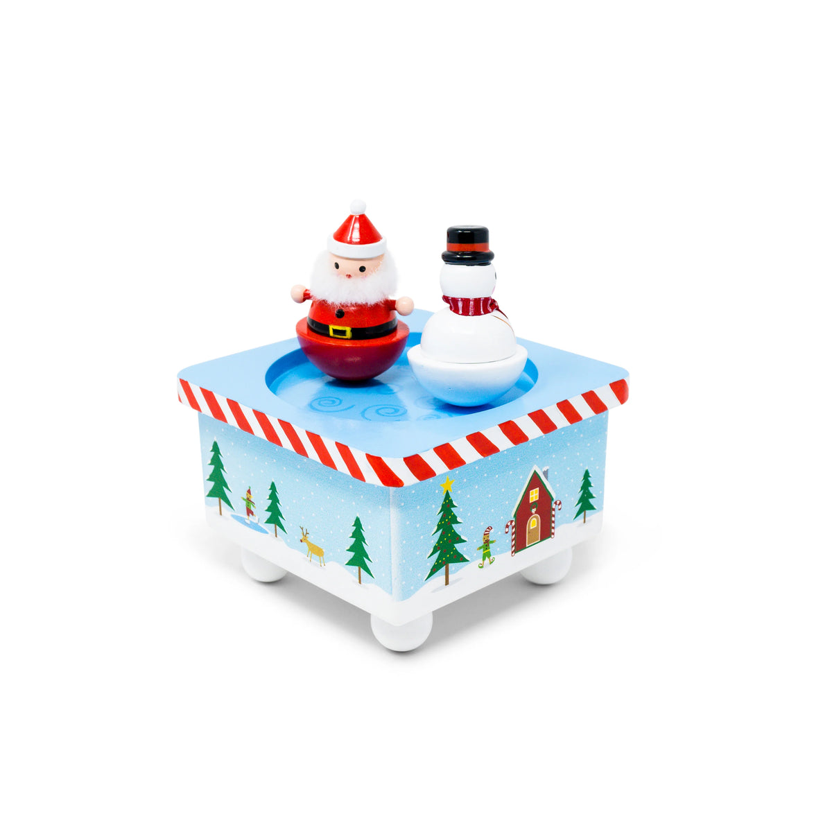 Music Box: Dancing Santa & Snowman