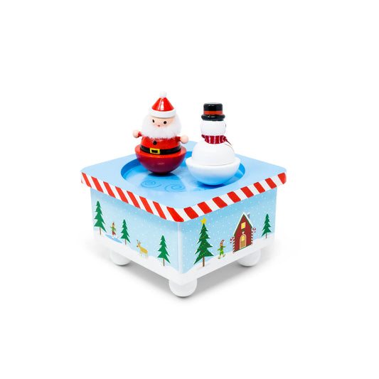 Music Box: Dancing Santa & Snowman