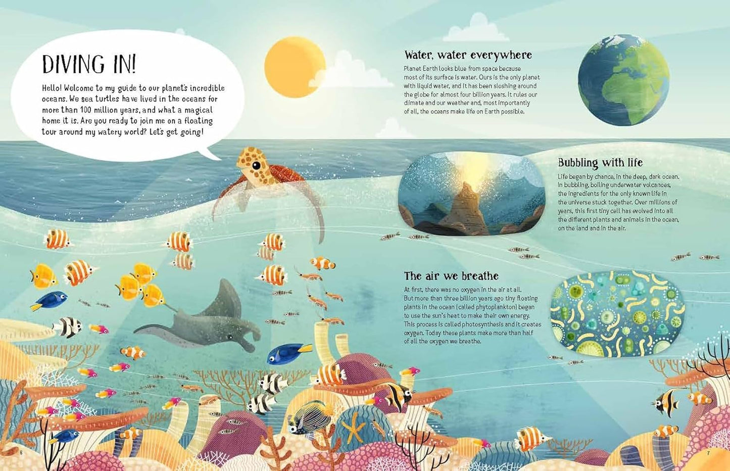 Turtles View of the Ocean Blue Book