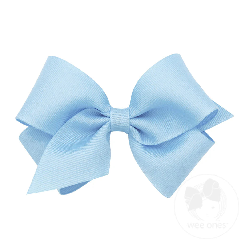 Small Basic Grosgrain Hair Bow - Millennium BLue