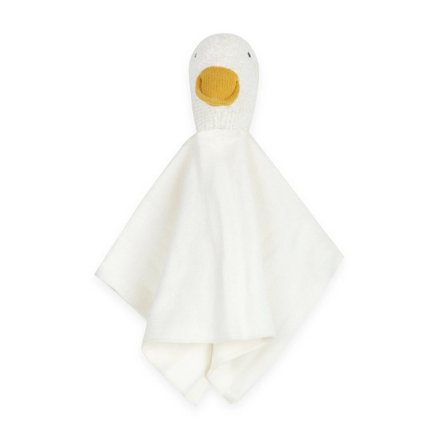 Organic Baby Lovey Security Blanket - Ivory Duck