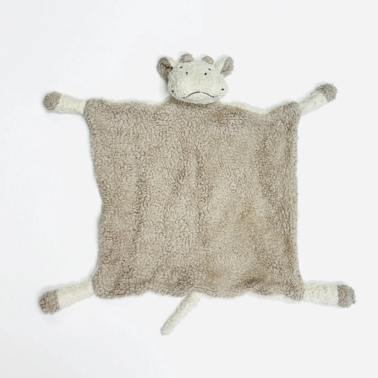 Organic Sherpa Lovey Blanket - Cow