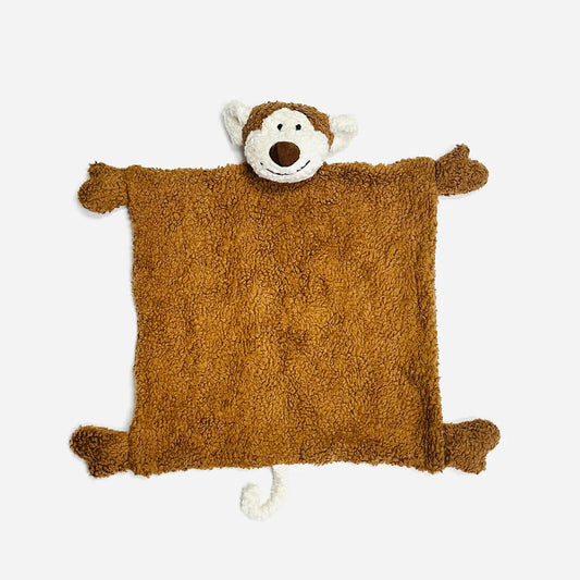 Organic Sherpa Lovey Blanket - Monkey