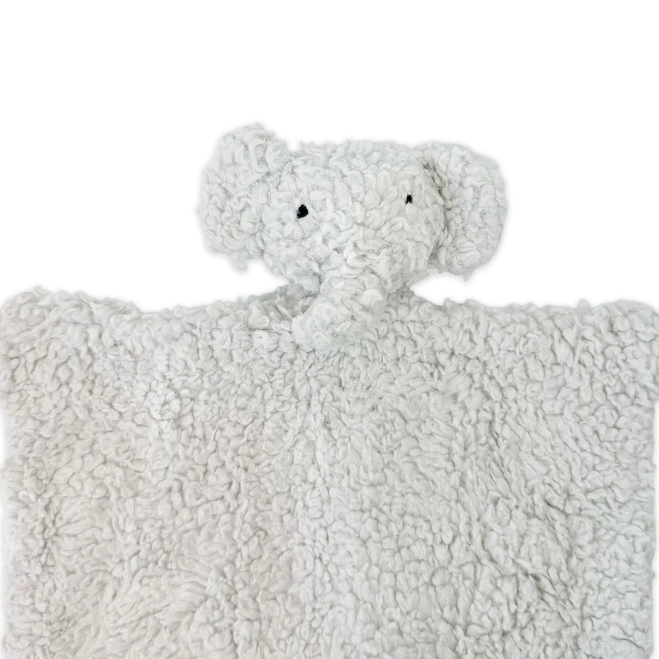 Organic Sherpa Lovey Blanket - Elephant
