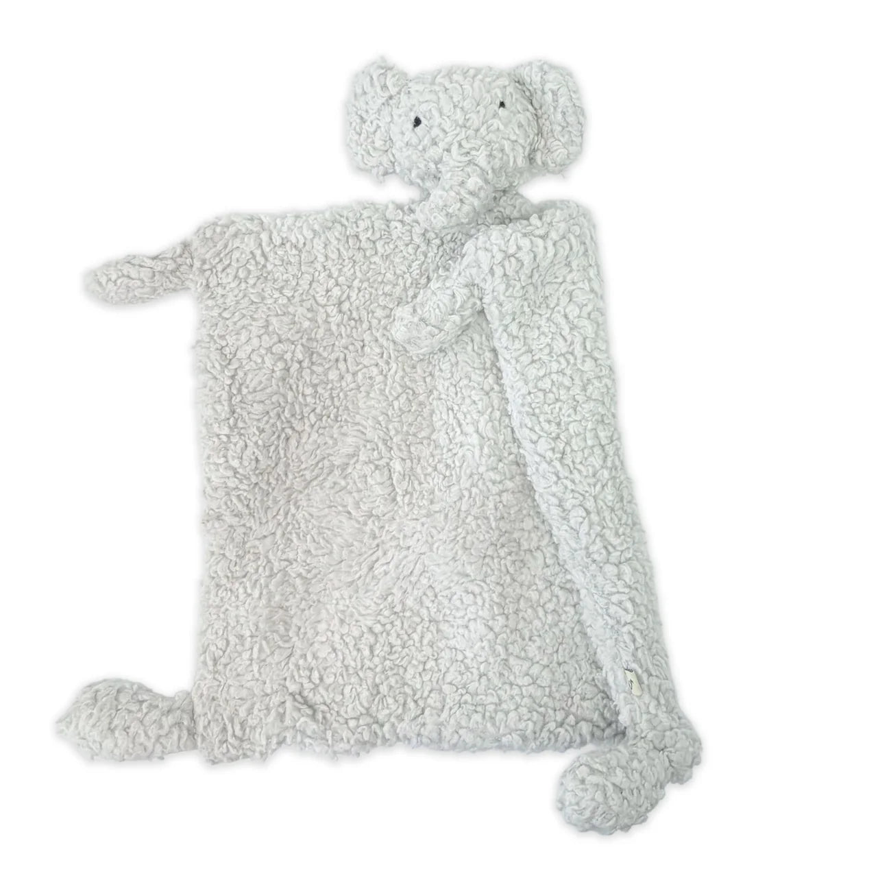 Organic Sherpa Lovey Blanket - Elephant
