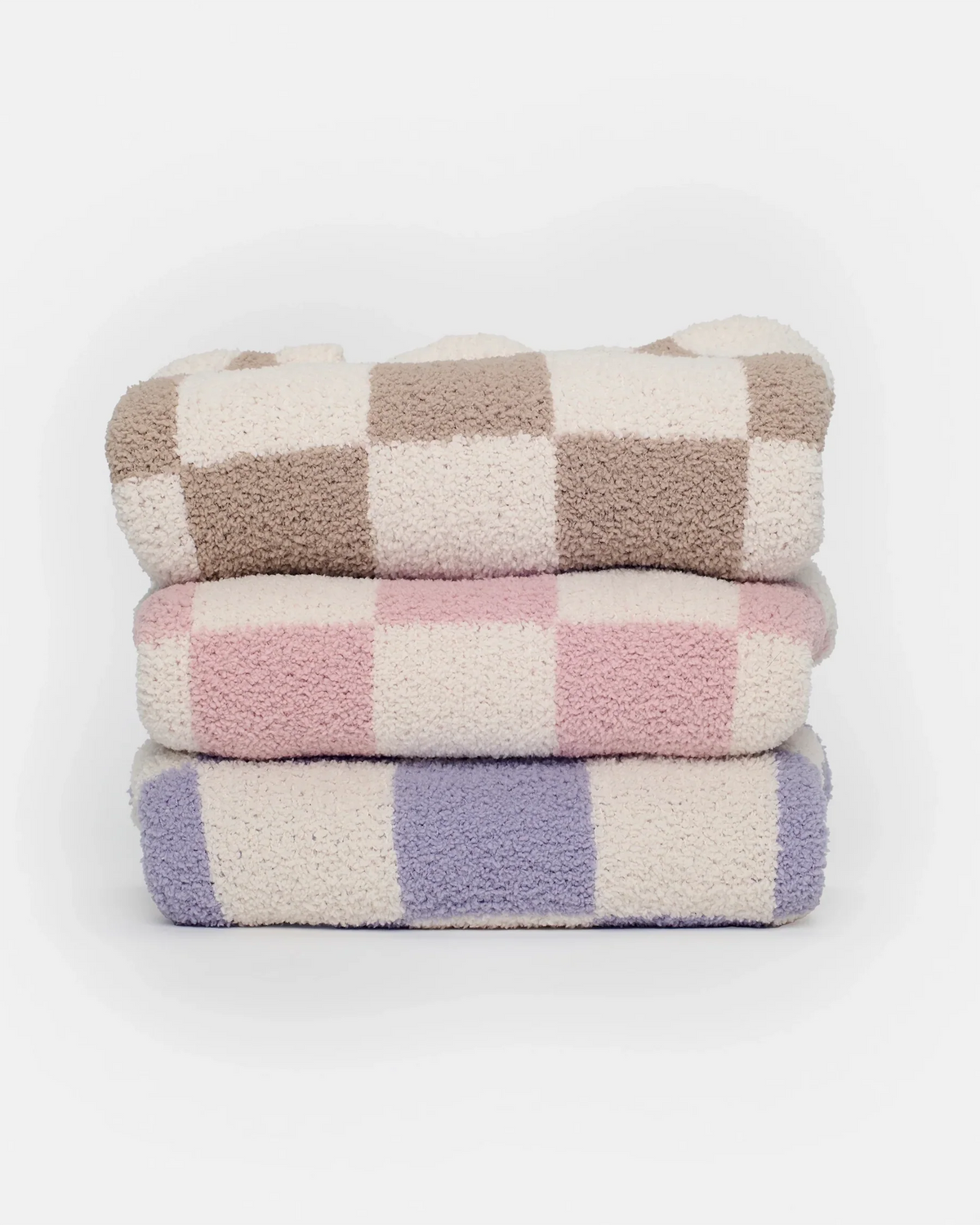 Boxy Sweater Checkers Fuzzy