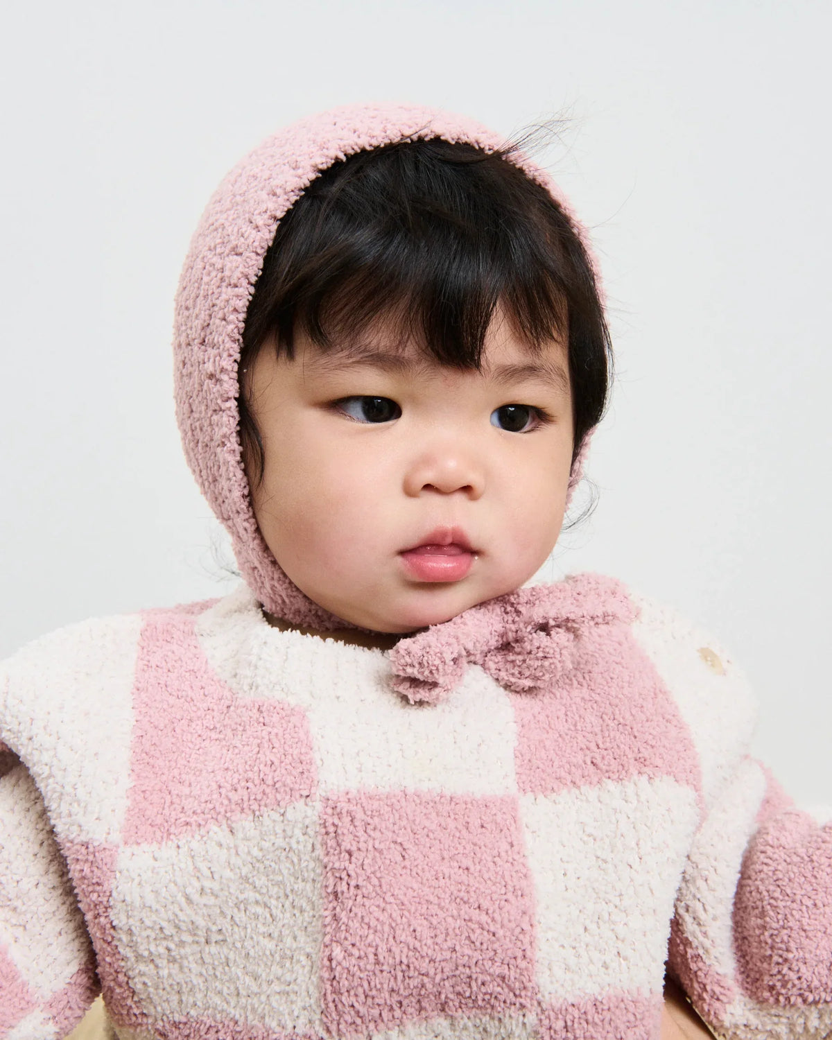 Boxy Sweater Checkers Fuzzy