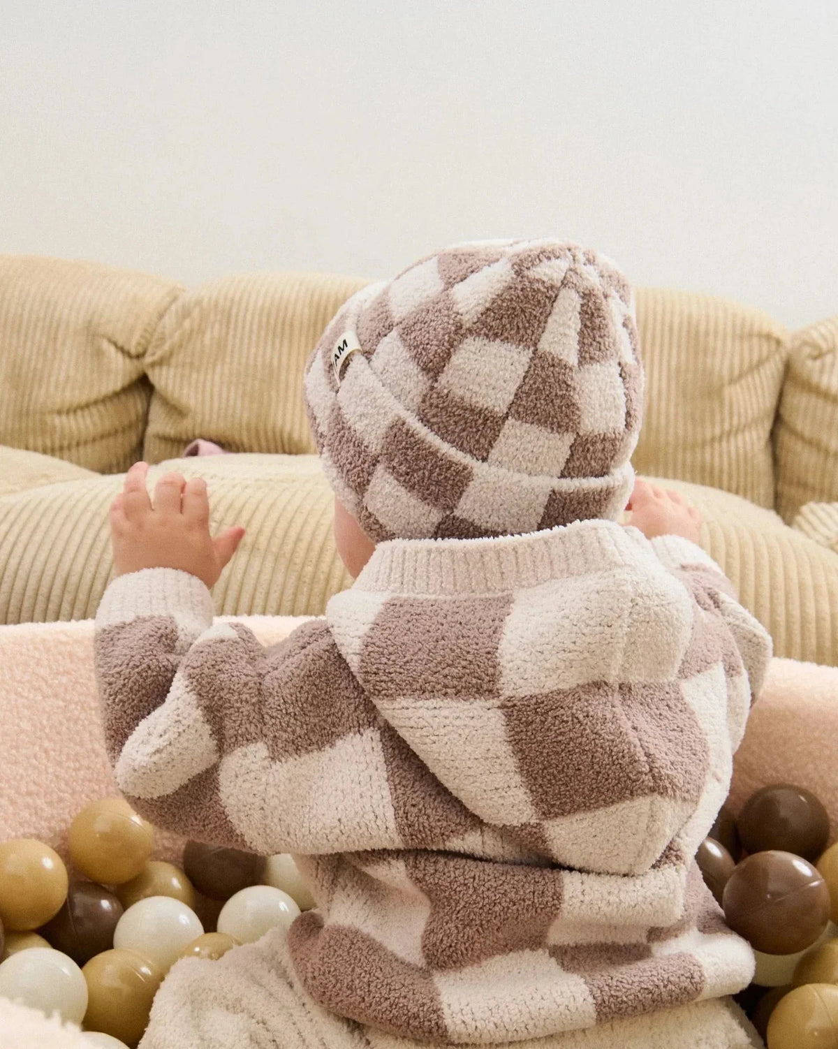 Beanie Checkers Fuzzy