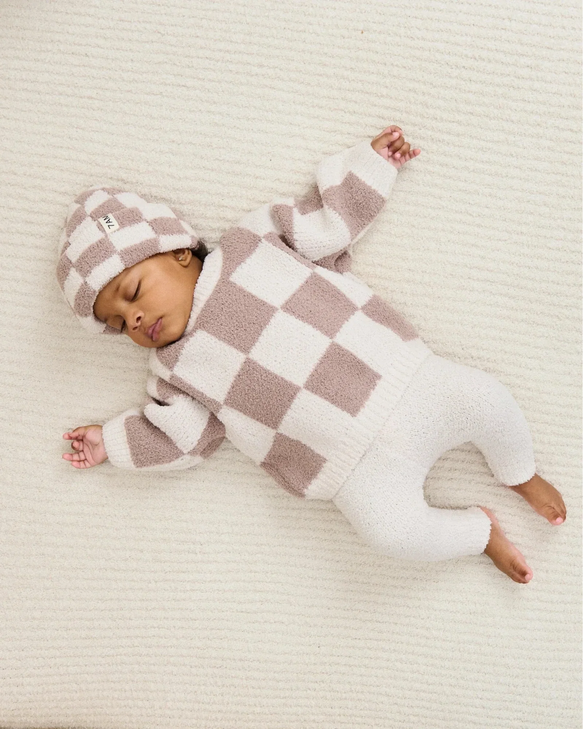 Boxy Sweater Checkers Fuzzy