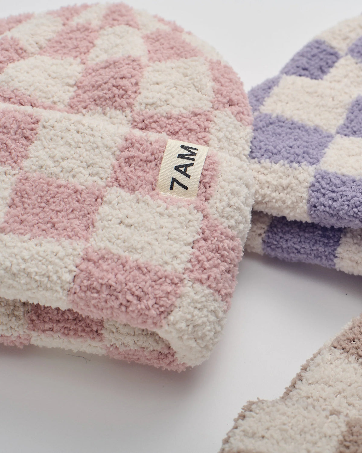 Beanie Checkers Fuzzy