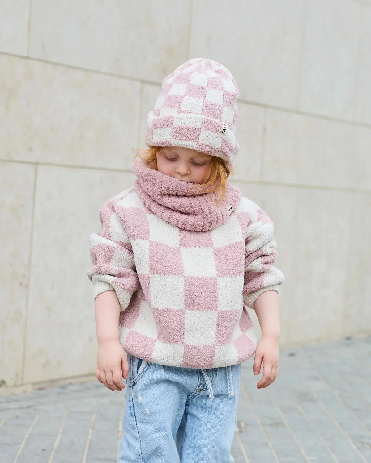 Beanie Checkers Fuzzy