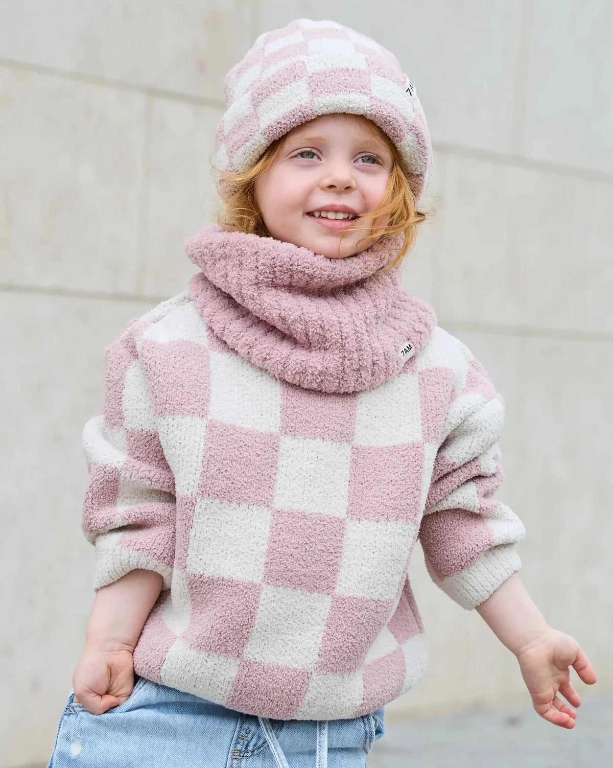 Beanie Checkers Fuzzy