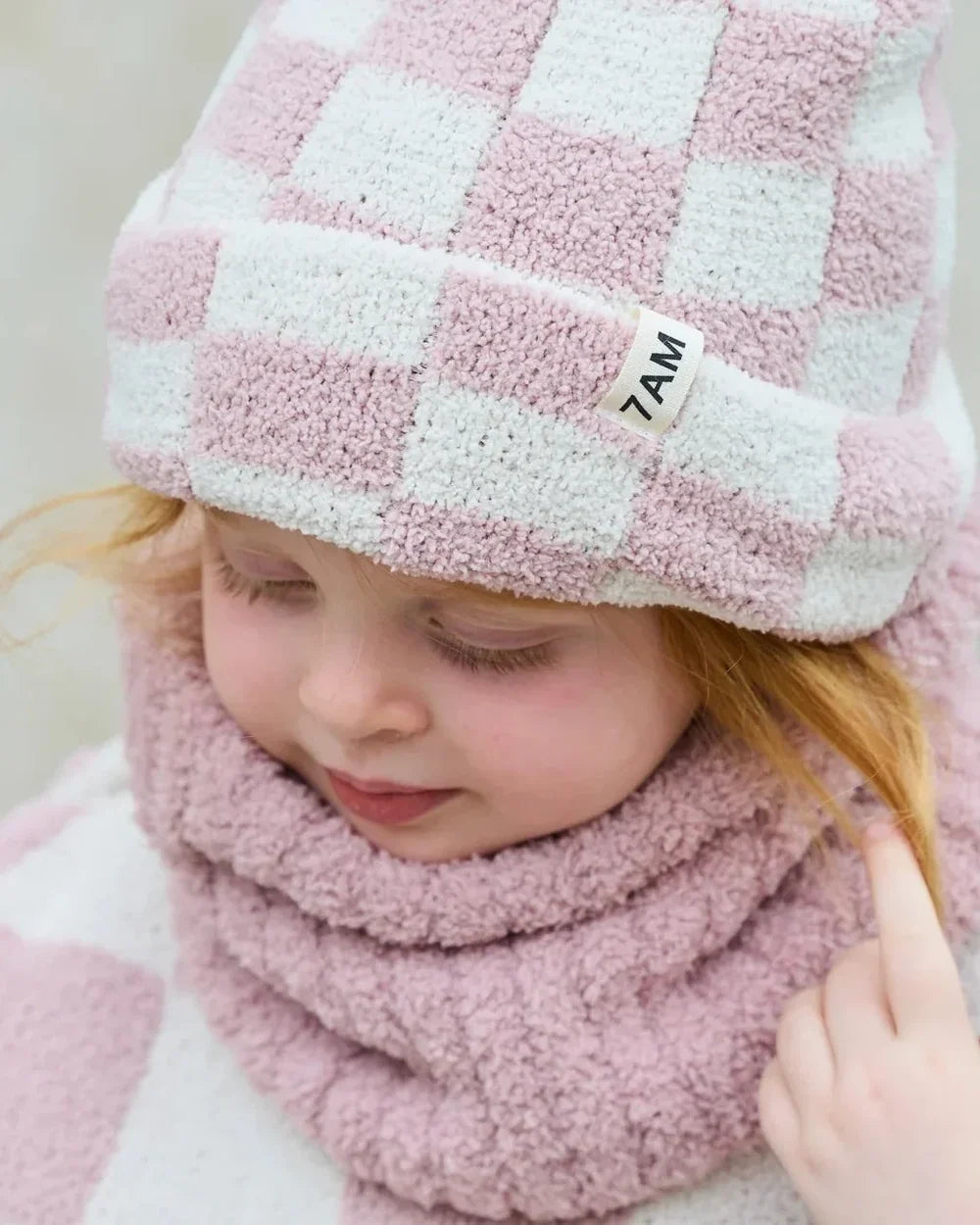 Beanie Checkers Fuzzy
