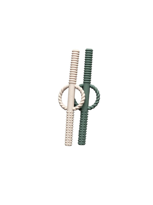 Teething Tube Set - Dragon Fly/White Sand