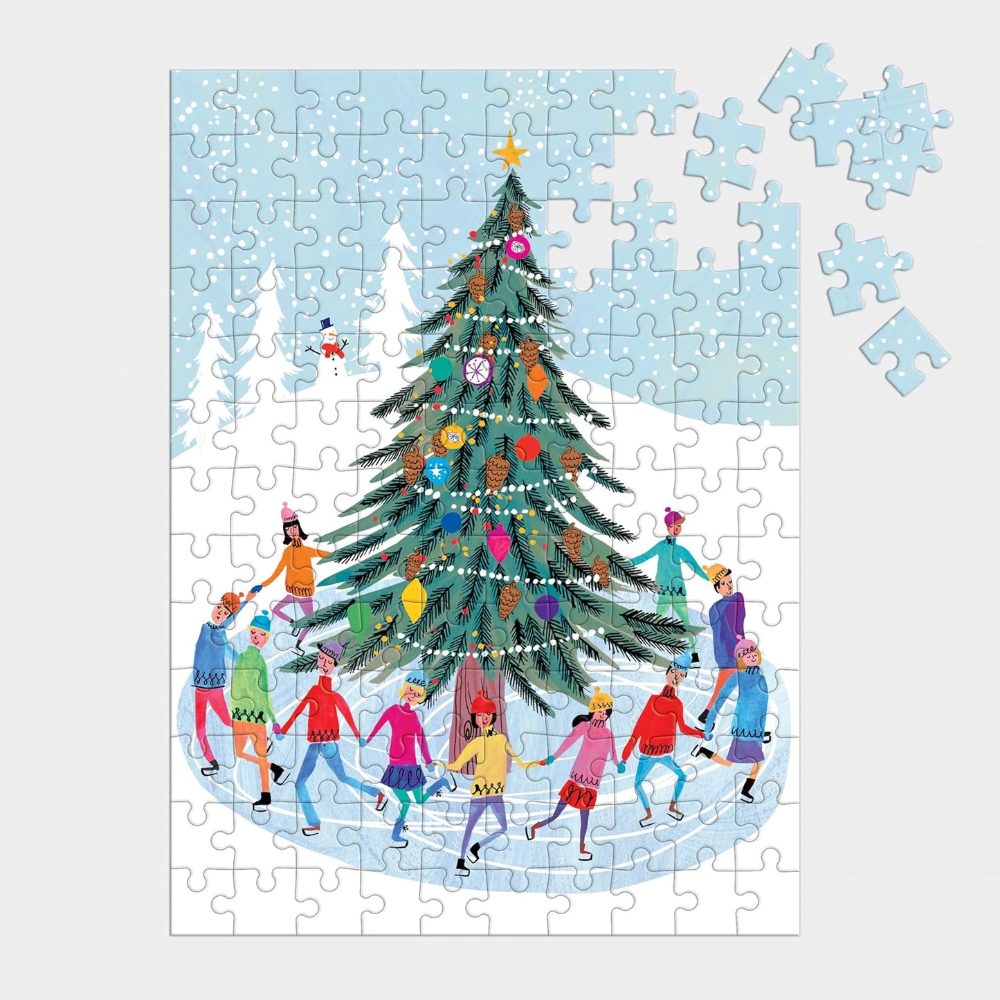 130 Piece Mini Puzzle - Tree Skaters