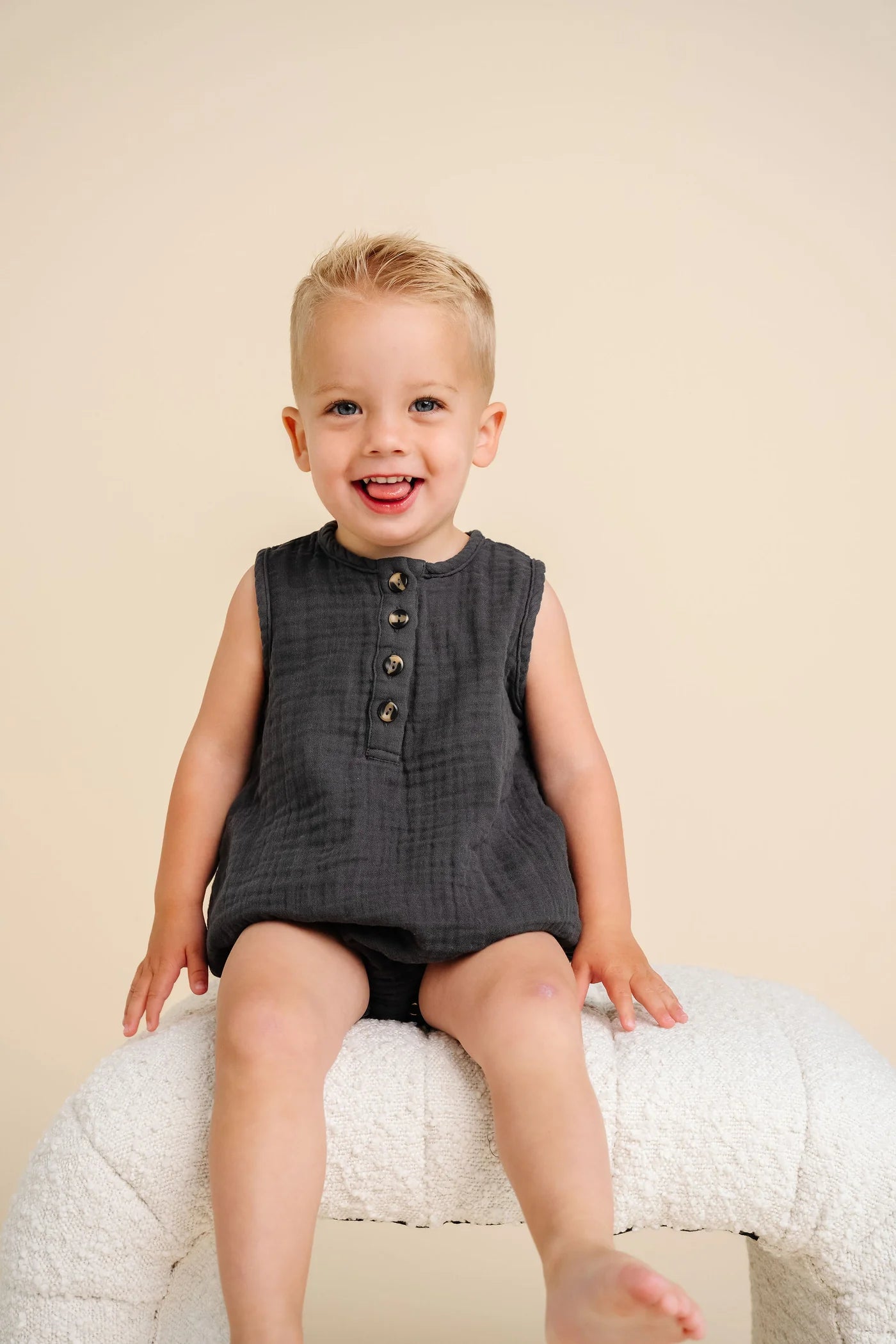 Cloud Muslin Bubble Romper