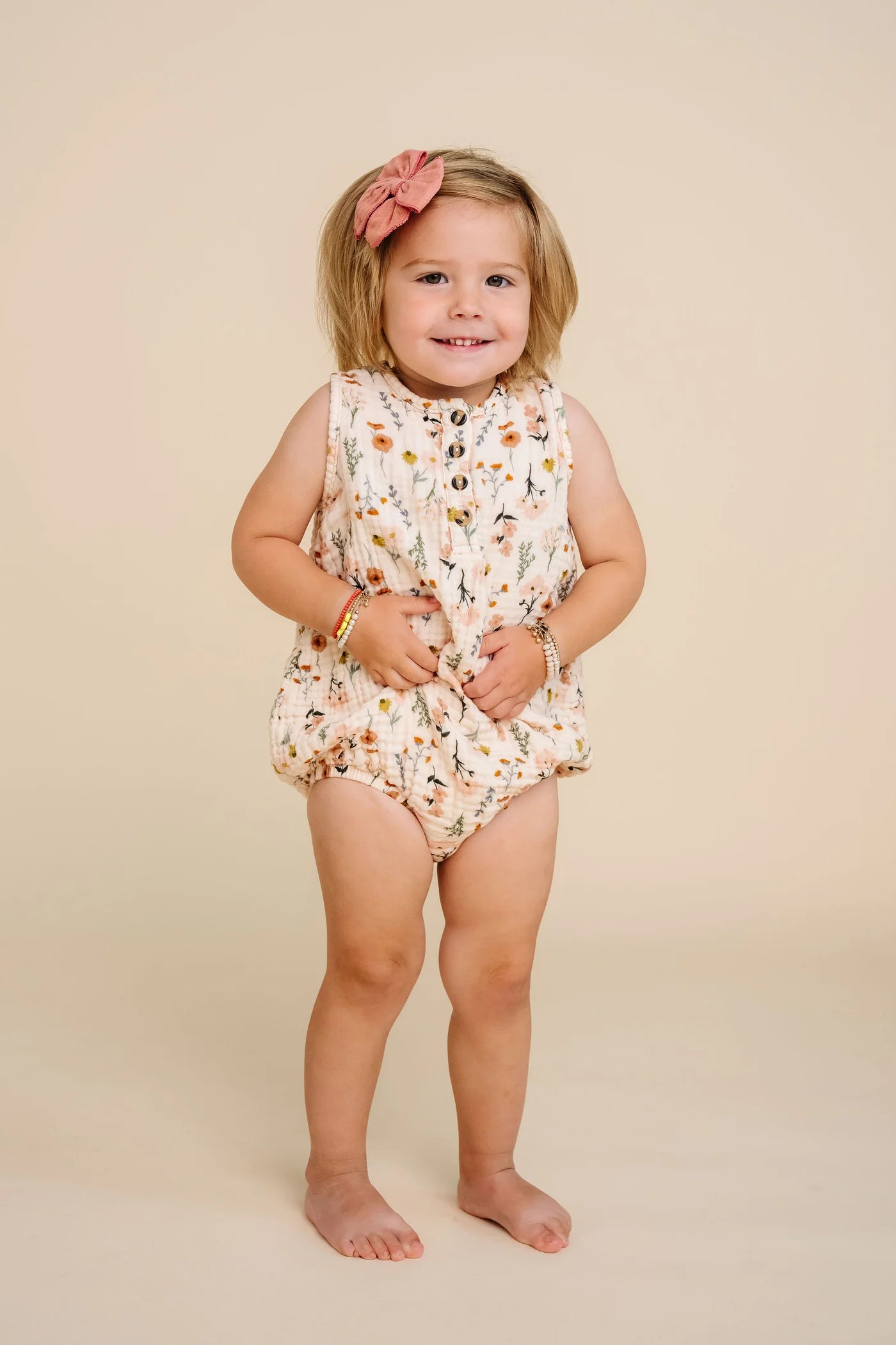 Cloud Muslin Bubble Romper
