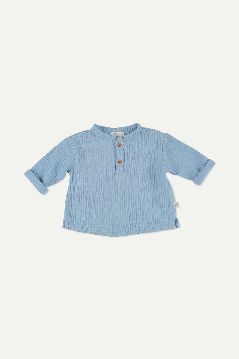 Soft Gauze Baby Mao Collar Shirt