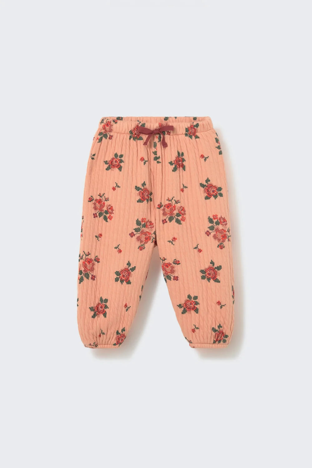 Pants Beca - Quilted Floral Print Baby Pants