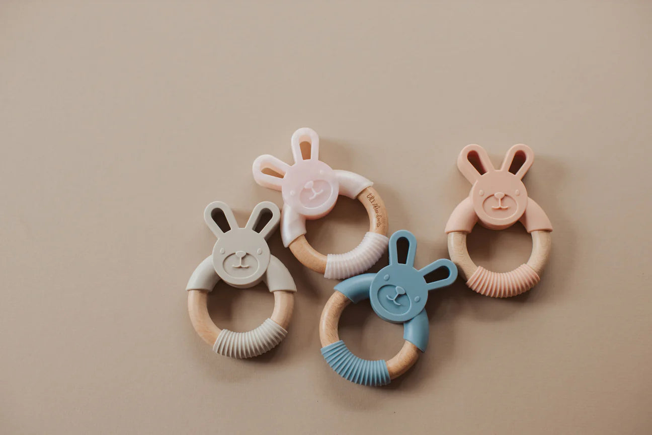 Bunny Ear Teether - Marble