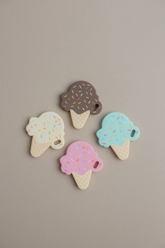 Ice Cream Silicone Teether - Chocolate
