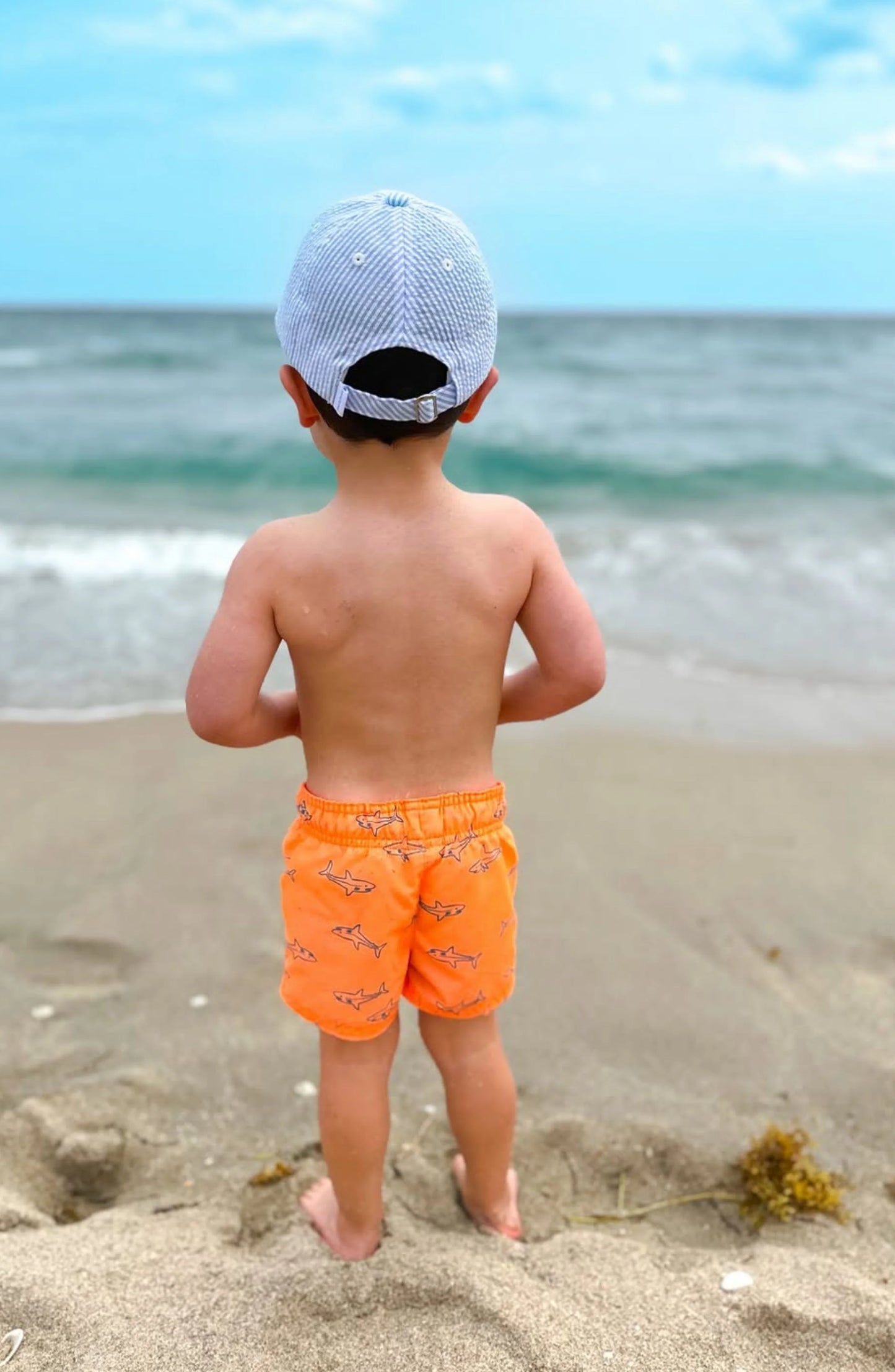 Blue Sailboat Baseball Hat - Baby (0-2Y)