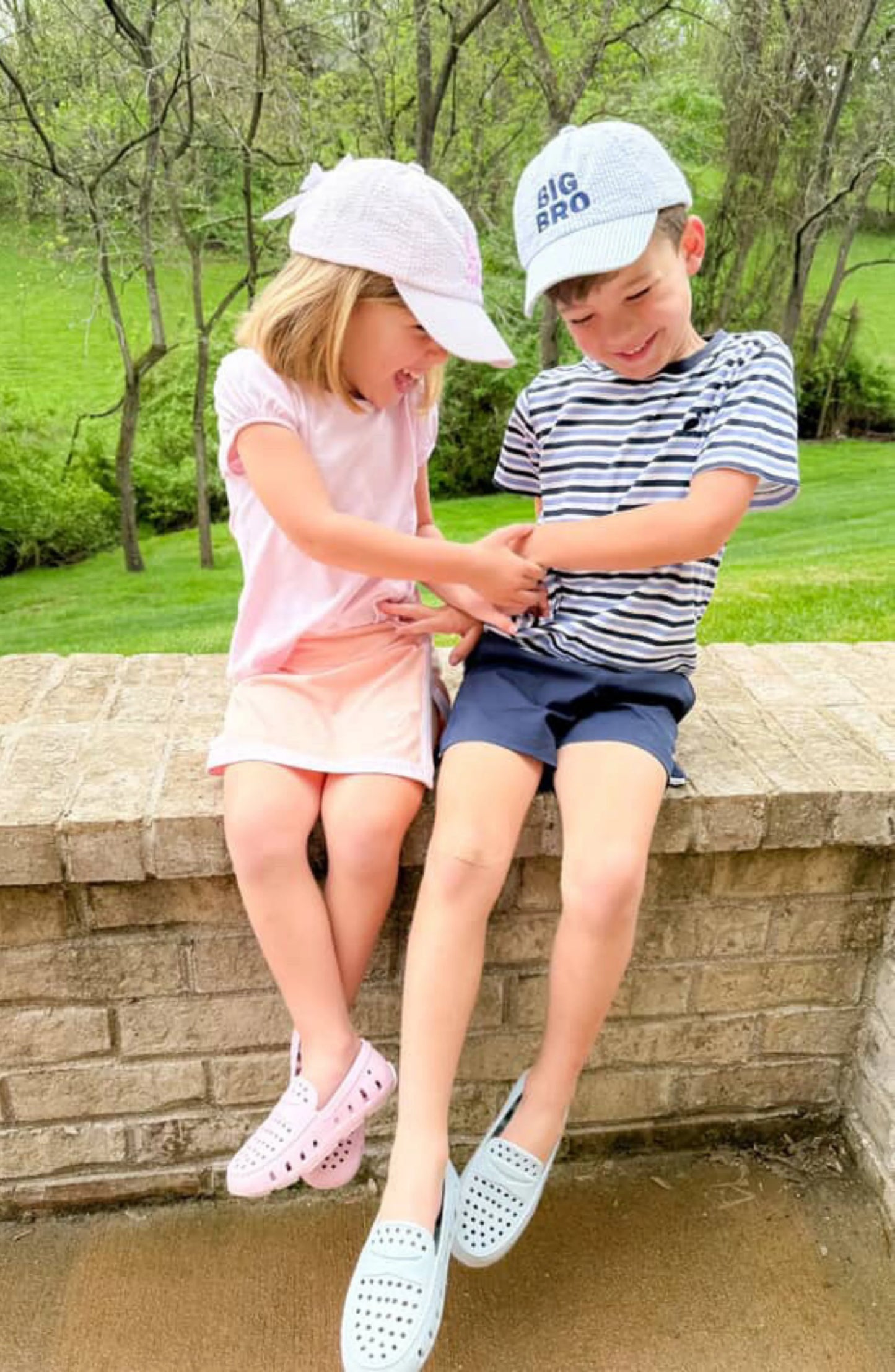 Lil Sis - Pink Stripe - Baby (0-2Y)