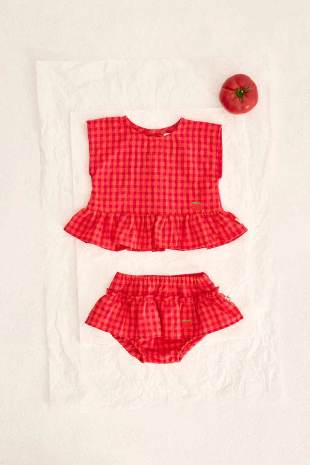 Cotton Peplum Baby Top