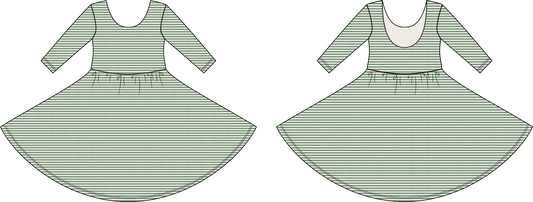 Long Sleeve Twirl Dress