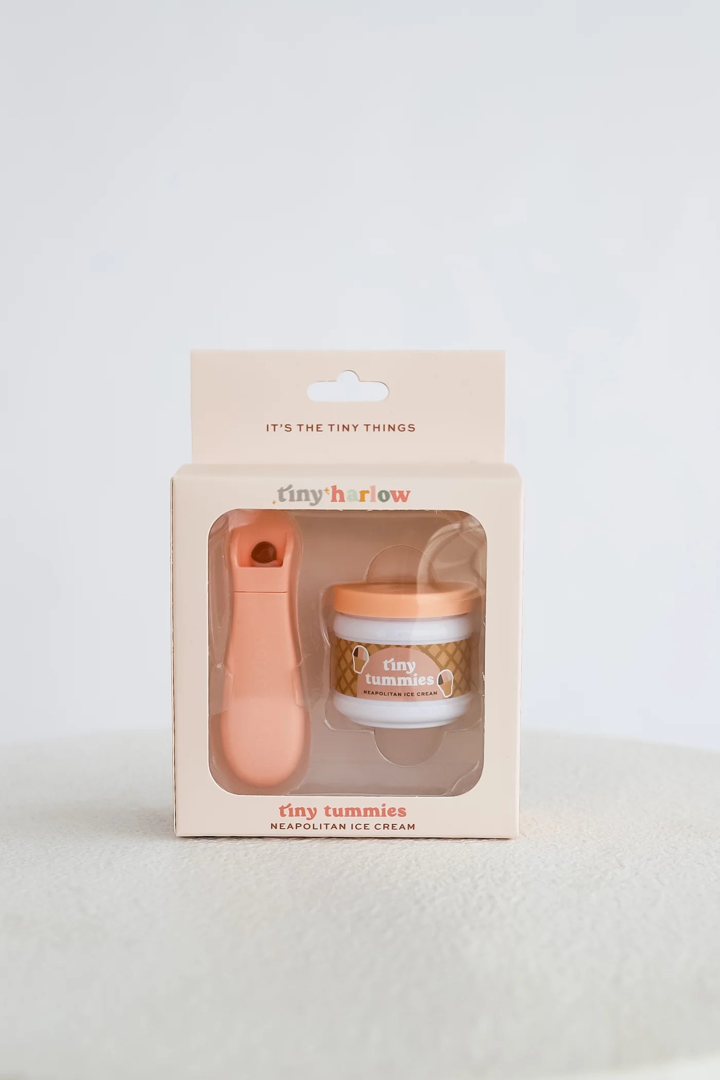 Tiny Tummies Neapolitan Ice Cream Jar and Spoon Set