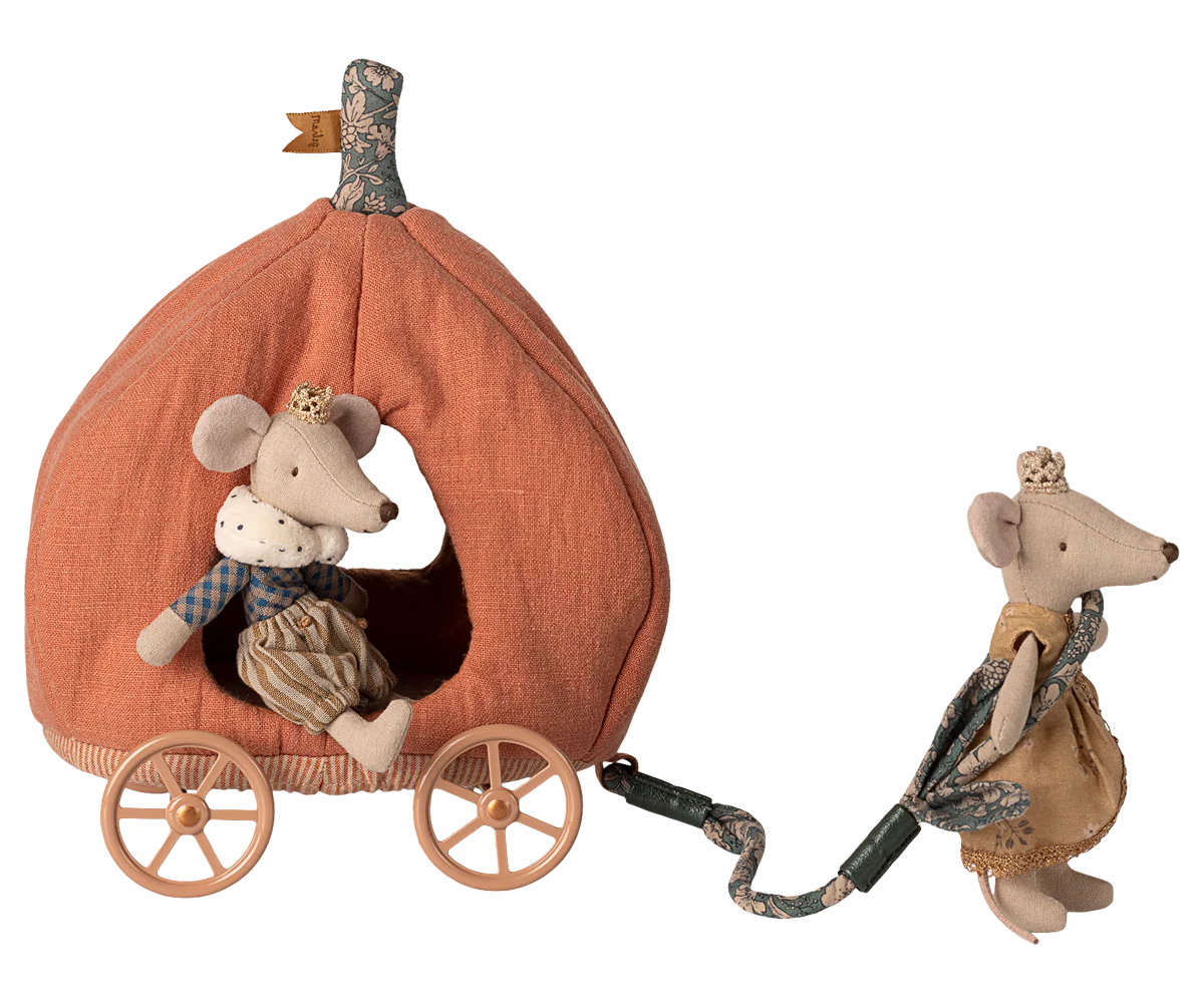 Pumpkin Carriage, Mouse - blue box