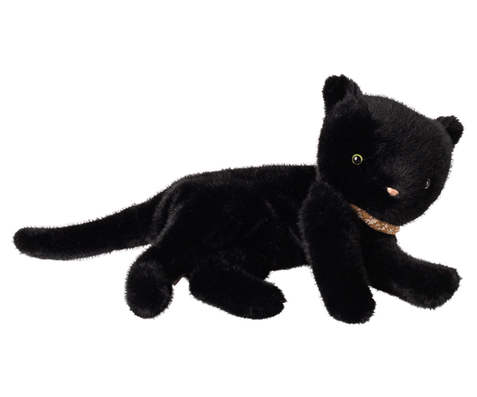 Sleeping Kitten Plush, Medium - Black