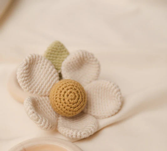 Crochet Rattle - Flower