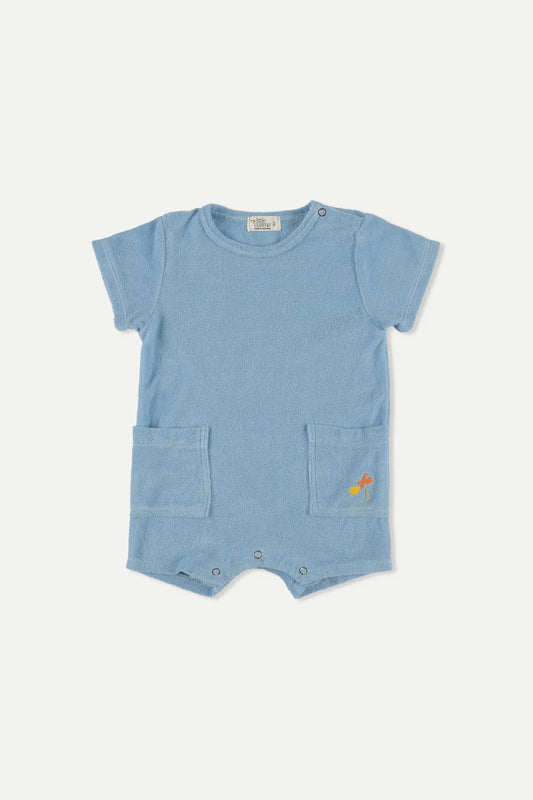 Organic Solid Toweling Baby Jumpsuit