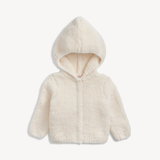 Chenille Cardigan With Hood