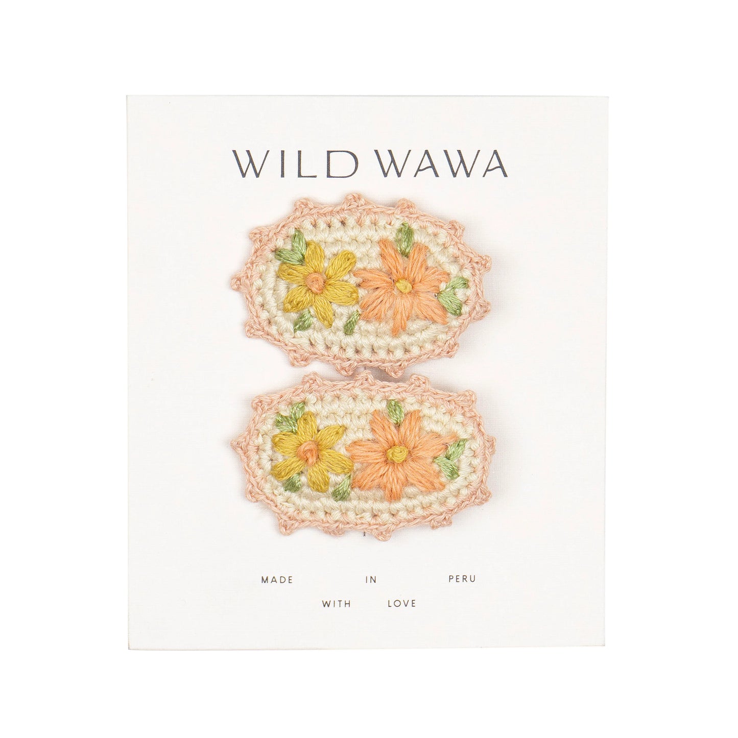 Crochet Clip Set - Mauve Meadow