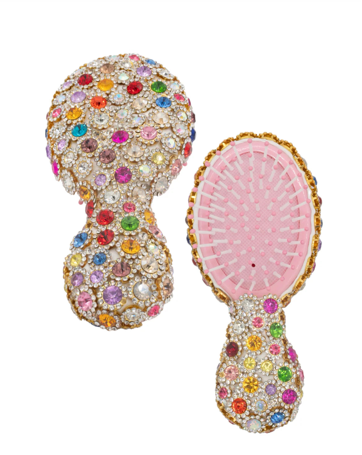 Fully Jeweled Hairbrush