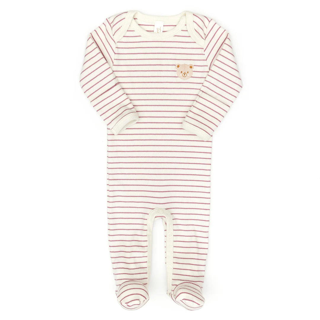 Lap Shoulder Ribbed Footie