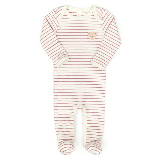 Lap Shoulder Ribbed Footie