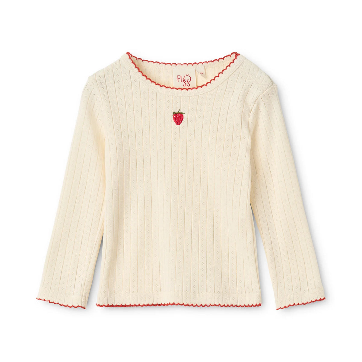 Flora Pointelle LS Blouse